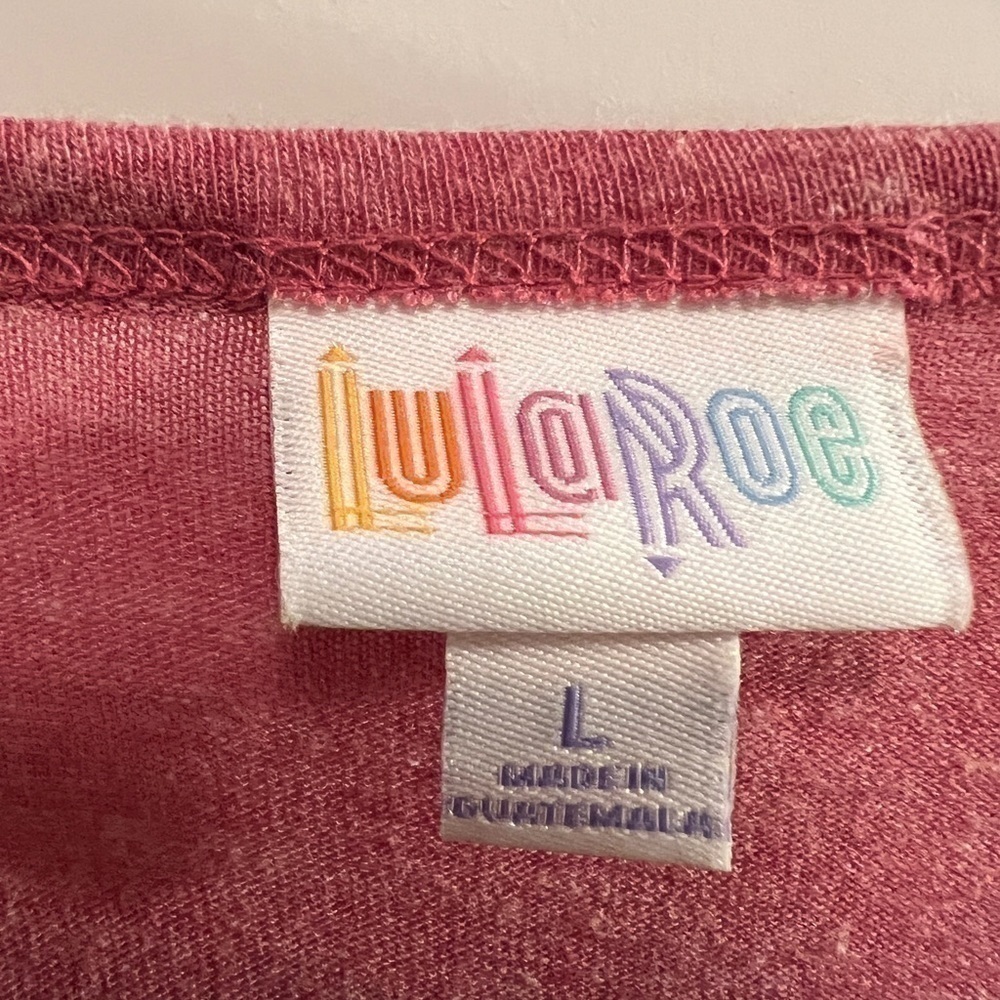 LulaRoe Long Sleeves T-Shirt, L - Picture 4 of 5